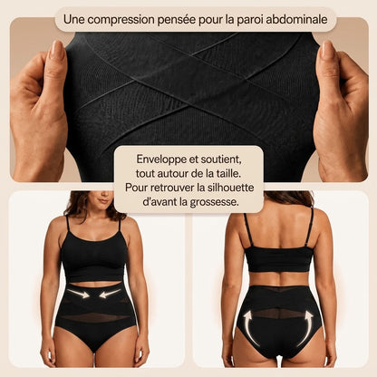 Culotte gainante taille haute - maintien croisé