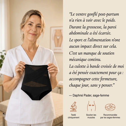 Culotte gainante taille haute - maintien croisé